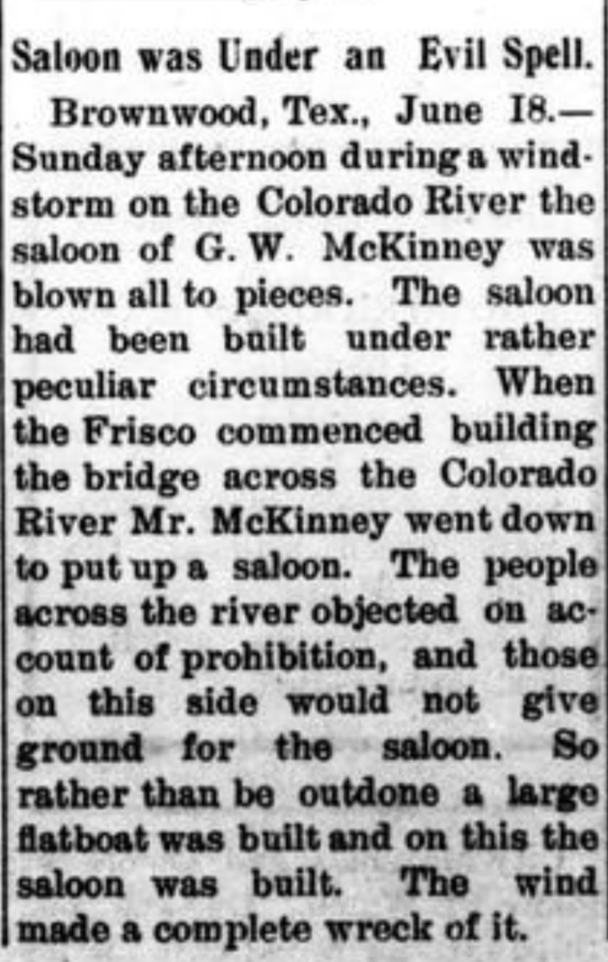Saloon under an evil spell